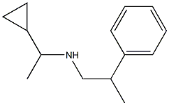 (1-cyclopropylethyl)(2-phenylpropyl)amine Structure