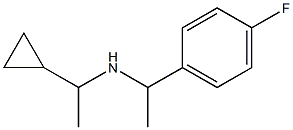 (1-cyclopropylethyl)[1-(4-fluorophenyl)ethyl]amine 구조식 이미지