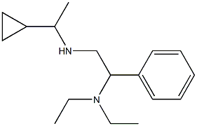 (1-cyclopropylethyl)[2-(diethylamino)-2-phenylethyl]amine 구조식 이미지