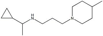 (1-cyclopropylethyl)[3-(4-methylpiperidin-1-yl)propyl]amine 구조식 이미지