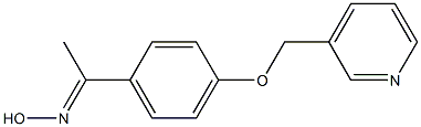 (1E)-1-[4-(pyridin-3-ylmethoxy)phenyl]ethanone oxime 구조식 이미지