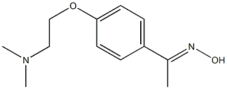 (1E)-1-{4-[2-(dimethylamino)ethoxy]phenyl}ethanone oxime Structure