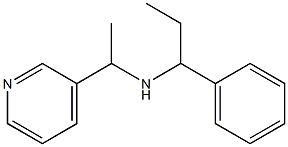 (1-phenylpropyl)[1-(pyridin-3-yl)ethyl]amine Structure