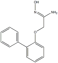 (1Z)-2-(1,1'-biphenyl-2-yloxy)-N'-hydroxyethanimidamide 구조식 이미지