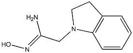 (1Z)-2-(2,3-dihydro-1H-indol-1-yl)-N'-hydroxyethanimidamide 구조식 이미지