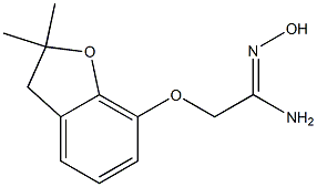 (1Z)-2-[(2,2-dimethyl-2,3-dihydro-1-benzofuran-7-yl)oxy]-N'-hydroxyethanimidamide Structure