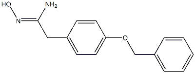 (1Z)-2-[4-(benzyloxy)phenyl]-N'-hydroxyethanimidamide 구조식 이미지