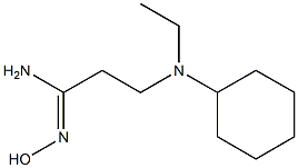 (1Z)-3-[cyclohexyl(ethyl)amino]-N'-hydroxypropanimidamide Structure