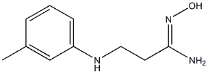 (1Z)-N'-hydroxy-3-[(3-methylphenyl)amino]propanimidamide 구조식 이미지