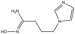 (1Z)-N'-hydroxy-4-(1H-imidazol-1-yl)butanimidamide 구조식 이미지