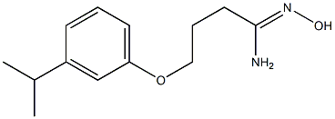 (1Z)-N'-hydroxy-4-(3-isopropylphenoxy)butanimidamide 구조식 이미지