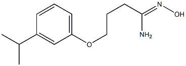 (1Z)-N'-hydroxy-4-(3-isopropylphenoxy)butanimidamide Structure