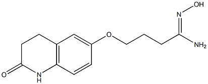 (1Z)-N'-hydroxy-4-[(2-oxo-1,2,3,4-tetrahydroquinolin-6-yl)oxy]butanimidamide 구조식 이미지