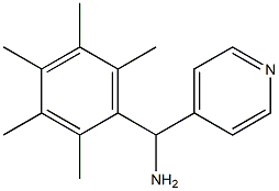 (2,3,4,5,6-pentamethylphenyl)(pyridin-4-yl)methanamine Structure