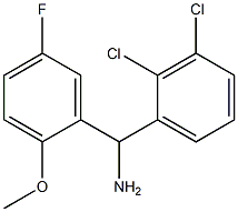 (2,3-dichlorophenyl)(5-fluoro-2-methoxyphenyl)methanamine 구조식 이미지