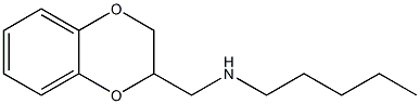 (2,3-dihydro-1,4-benzodioxin-2-ylmethyl)(pentyl)amine Structure