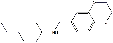 (2,3-dihydro-1,4-benzodioxin-6-ylmethyl)(heptan-2-yl)amine Structure