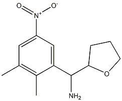 (2,3-dimethyl-5-nitrophenyl)(oxolan-2-yl)methanamine Structure
