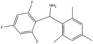 (2,4,6-trifluorophenyl)(2,4,6-trimethylphenyl)methanamine Structure