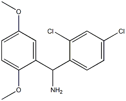 (2,4-dichlorophenyl)(2,5-dimethoxyphenyl)methanamine Structure