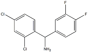 (2,4-dichlorophenyl)(3,4-difluorophenyl)methanamine 구조식 이미지
