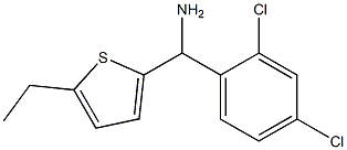 (2,4-dichlorophenyl)(5-ethylthiophen-2-yl)methanamine Structure