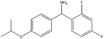 (2,4-difluorophenyl)[4-(propan-2-yloxy)phenyl]methanamine Structure