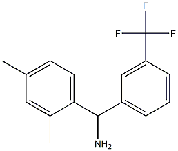 (2,4-dimethylphenyl)[3-(trifluoromethyl)phenyl]methanamine Structure