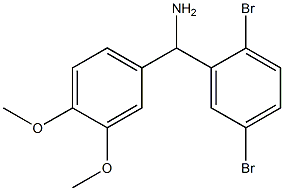 (2,5-dibromophenyl)(3,4-dimethoxyphenyl)methanamine Structure