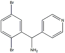 (2,5-dibromophenyl)(pyridin-4-yl)methanamine 구조식 이미지