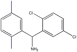 (2,5-dichlorophenyl)(2,5-dimethylphenyl)methanamine Structure