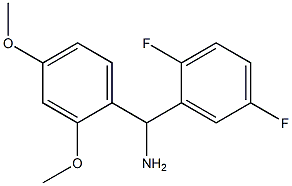 (2,5-difluorophenyl)(2,4-dimethoxyphenyl)methanamine Structure
