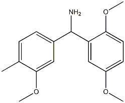 (2,5-dimethoxyphenyl)(3-methoxy-4-methylphenyl)methanamine 구조식 이미지