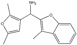 (2,5-dimethylfuran-3-yl)(3-methyl-1-benzofuran-2-yl)methanamine 구조식 이미지