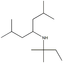 (2,6-dimethylheptan-4-yl)(2-methylbutan-2-yl)amine Structure