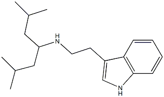 (2,6-dimethylheptan-4-yl)[2-(1H-indol-3-yl)ethyl]amine Structure