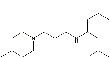 (2,6-dimethylheptan-4-yl)[3-(4-methylpiperidin-1-yl)propyl]amine Structure