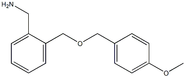 (2-{[(4-methoxyphenyl)methoxy]methyl}phenyl)methanamine 구조식 이미지