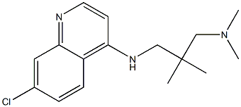 (2-{[(7-chloroquinolin-4-yl)amino]methyl}-2-methylpropyl)dimethylamine Structure