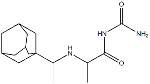 (2-{[1-(adamantan-1-yl)ethyl]amino}propanoyl)urea Structure