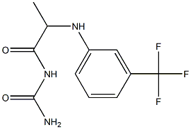(2-{[3-(trifluoromethyl)phenyl]amino}propanoyl)urea Structure