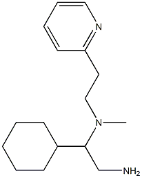 (2-amino-1-cyclohexylethyl)(methyl)[2-(pyridin-2-yl)ethyl]amine 구조식 이미지