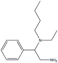 (2-amino-1-phenylethyl)(butyl)ethylamine Structure