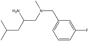(2-amino-4-methylpentyl)[(3-fluorophenyl)methyl]methylamine Structure