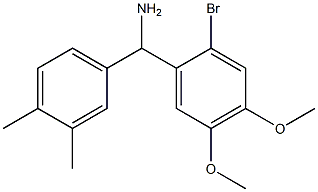 (2-bromo-4,5-dimethoxyphenyl)(3,4-dimethylphenyl)methanamine 구조식 이미지
