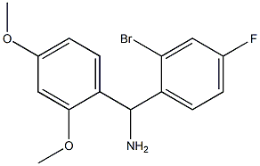 (2-bromo-4-fluorophenyl)(2,4-dimethoxyphenyl)methanamine 구조식 이미지