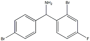 (2-bromo-4-fluorophenyl)(4-bromophenyl)methanamine Structure