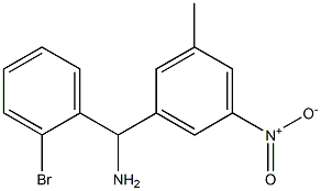 (2-bromophenyl)(3-methyl-5-nitrophenyl)methanamine 구조식 이미지