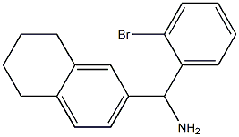 (2-bromophenyl)(5,6,7,8-tetrahydronaphthalen-2-yl)methanamine 구조식 이미지