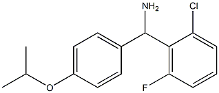 (2-chloro-6-fluorophenyl)[4-(propan-2-yloxy)phenyl]methanamine Structure